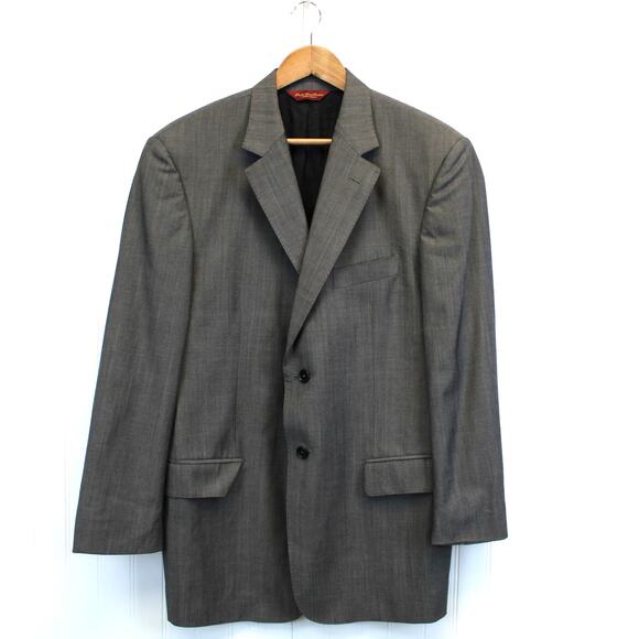 Pronto Uomo Couture Mens 40 Regular Blazer Reda Super 120s Gray 100%‎ Wool Italy - Picture 1 of 10